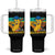 Lets Go Bananas Tumbler With Handle Funny Banana Baseball Fruit Sports Gift TS12 One Size: 40 oz Black Print Your Wear