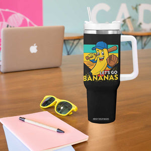Lets Go Bananas Tumbler With Handle Funny Banana Baseball Fruit Sports Gift TS12 Print Your Wear