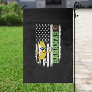 Banana Playing Baseball Lover Garden Flag Retro American Flag TS12 Print Your Wear