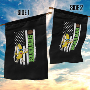 Banana Playing Baseball Lover Garden Flag Retro American Flag TS12 Print Your Wear
