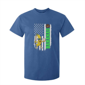 Banana Playing Baseball Lover T Shirt For Kid Retro American Flag TS12 Royal Blue Print Your Wear