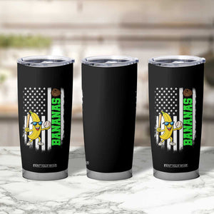 Banana Playing Baseball Lover Tumbler Cup Retro American Flag TS12 Print Your Wear