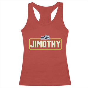 Funny Seattle Jimothy The Raccoon Racerback Tank Top Football Parody Viral Trash Panda Feral Meme