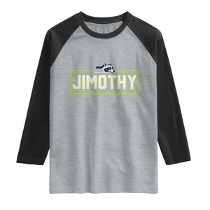 Funny Seattle Jimothy The Raccoon Raglan Shirt Football Parody Viral Trash Panda Feral Meme