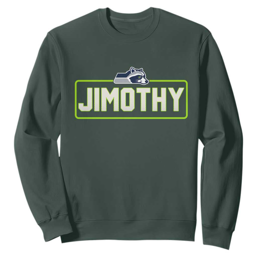 Funny Seattle Jimothy The Raccoon Sweatshirt Football Parody Viral Trash Panda Feral Meme