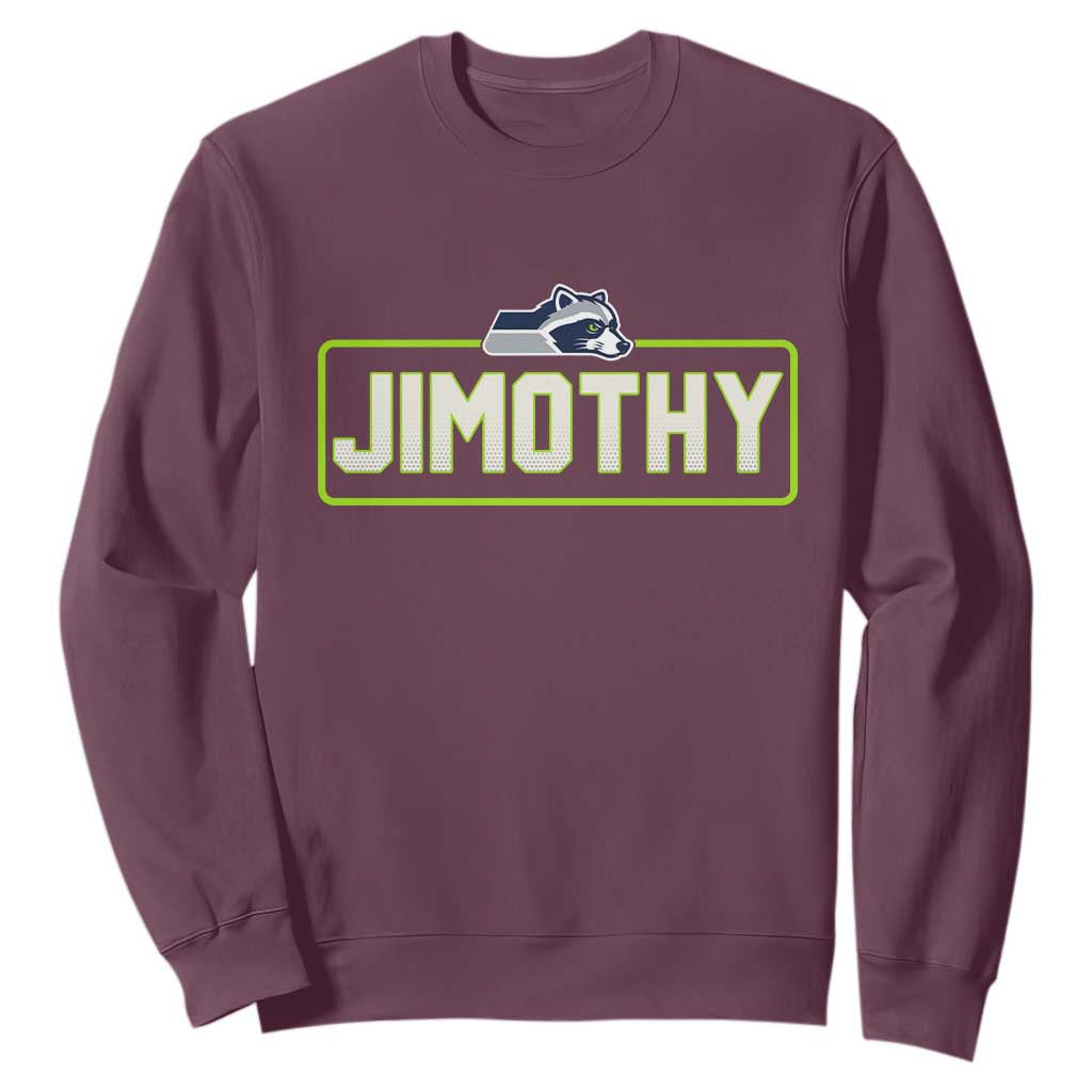 Funny Seattle Jimothy The Raccoon Sweatshirt Football Parody Viral Trash Panda Feral Meme