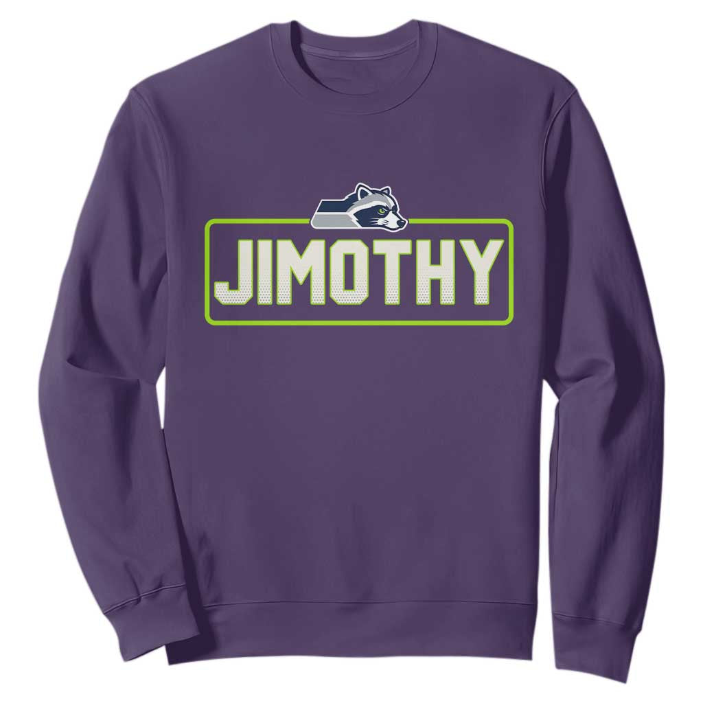 Funny Seattle Jimothy The Raccoon Sweatshirt Football Parody Viral Trash Panda Feral Meme