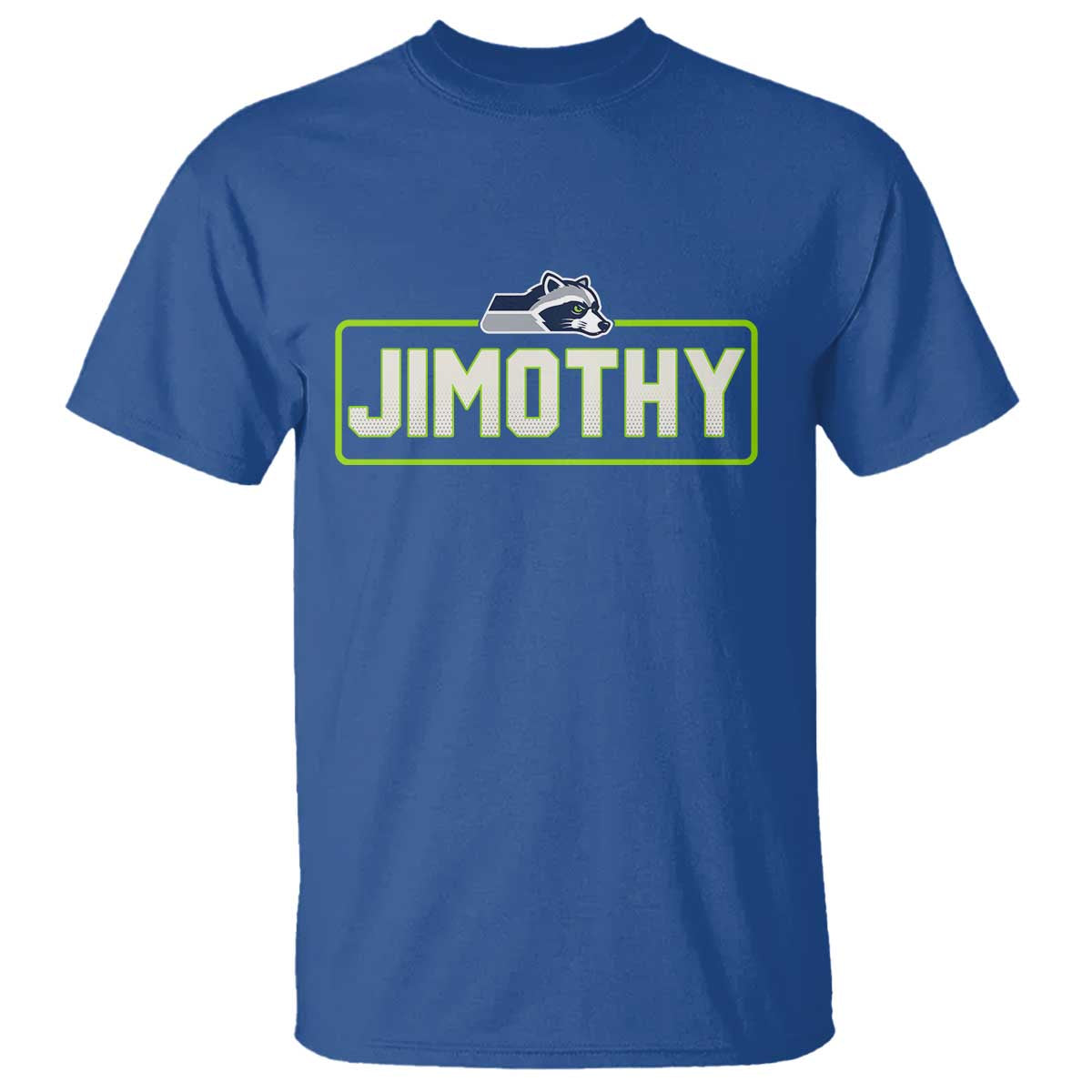 Funny Seattle Jimothy The Raccoon T Shirt Football Parody Viral Trash Panda Feral Meme TS12 Royal Blue Print Your Wear
