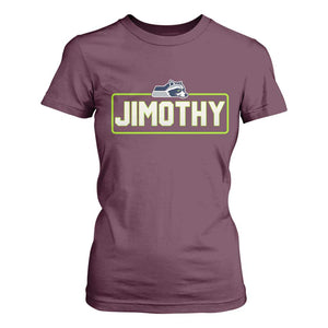 Funny Seattle Jimothy The Raccoon T Shirt For Women Football Parody Viral Trash Panda Feral Meme