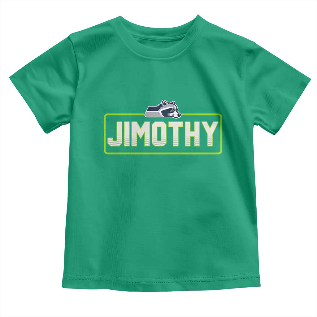 Funny Seattle Jimothy The Raccoon Toddler T Shirt Football Parody Viral Trash Panda Feral Meme