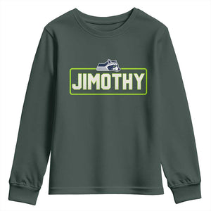 Funny Seattle Jimothy The Raccoon Youth Sweatshirt Football Parody Viral Trash Panda Feral Meme