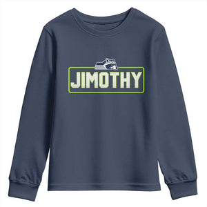 Funny Seattle Jimothy The Raccoon Youth Sweatshirt Football Parody Viral Trash Panda Feral Meme