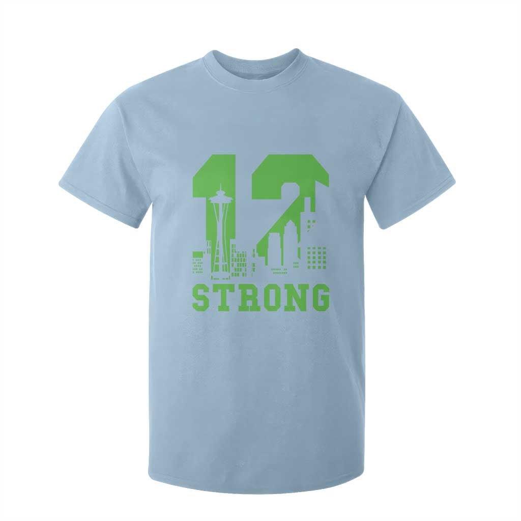 Space Needle Emerald City Skyline Number 12 Typography T Shirt For Kid Pacific Northwest Fan Pride