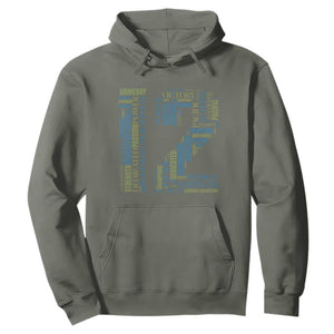 Victory And Strength Number 12 Typography Hoodie Gift For Football Lovers