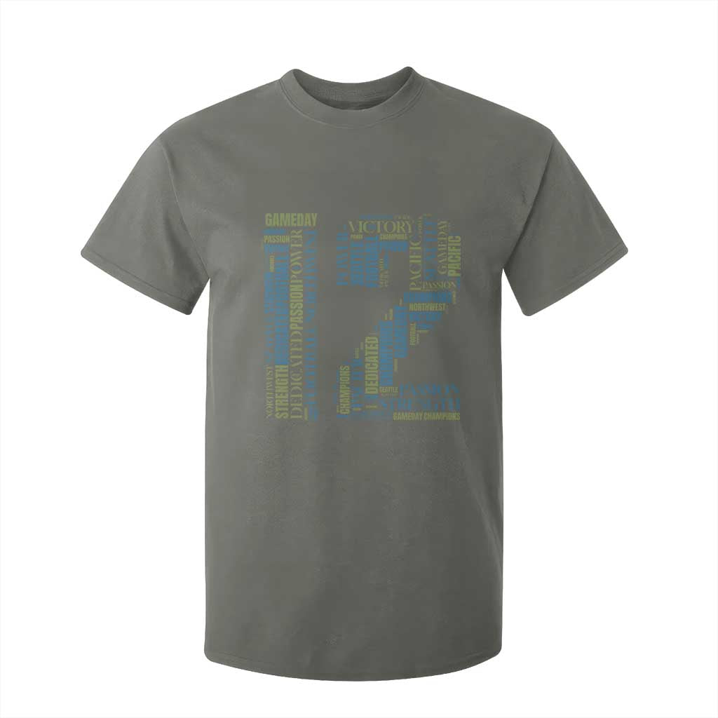 Victory And Strength Number 12 Typography T Shirt For Kid Gift For Football Lovers