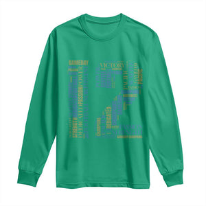 Victory And Strength Number 12 Typography Long Sleeve Shirt Gift For Football Lovers