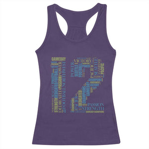 Victory And Strength Number 12 Typography Racerback Tank Top Gift For Football Lovers