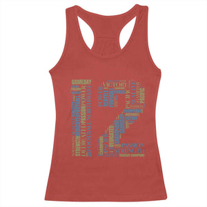 Victory And Strength Number 12 Typography Racerback Tank Top Gift For Football Lovers