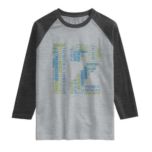 Victory And Strength Number 12 Typography Raglan Shirt Gift For Football Lovers