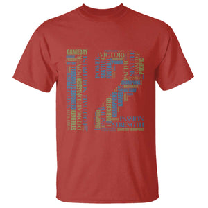 Victory And Strength Number 12 Typography T Shirt Gift For Football Lovers