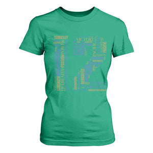 Victory And Strength Number 12 Typography T Shirt For Women Gift For Football Lovers