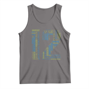 Victory And Strength Number 12 Typography Tank Top Gift For Football Lovers