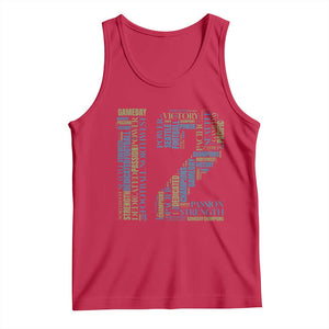 Victory And Strength Number 12 Typography Tank Top Gift For Football Lovers