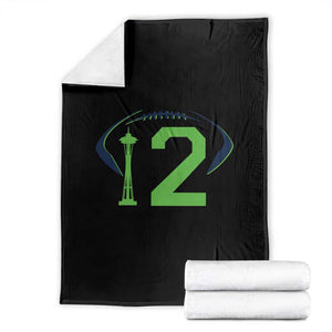 Space Needle Emerald City Number 12 Throw Blanket Sports Fan Pride