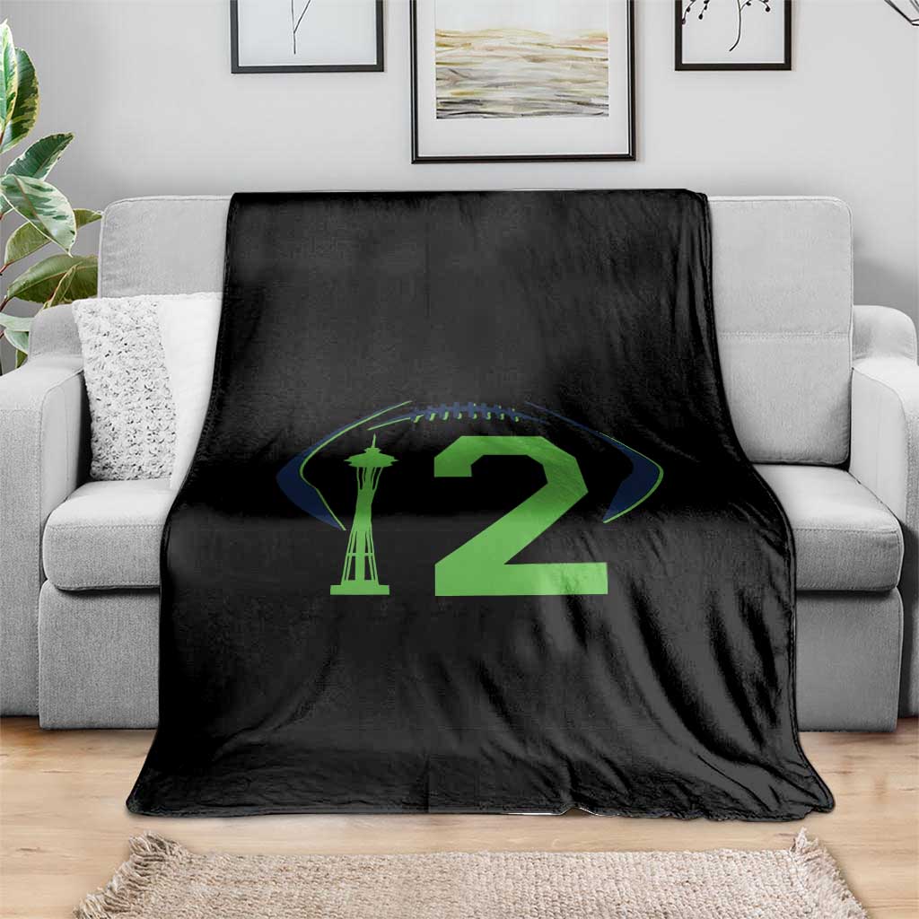 Space Needle Emerald City Number 12 Throw Blanket Sports Fan Pride
