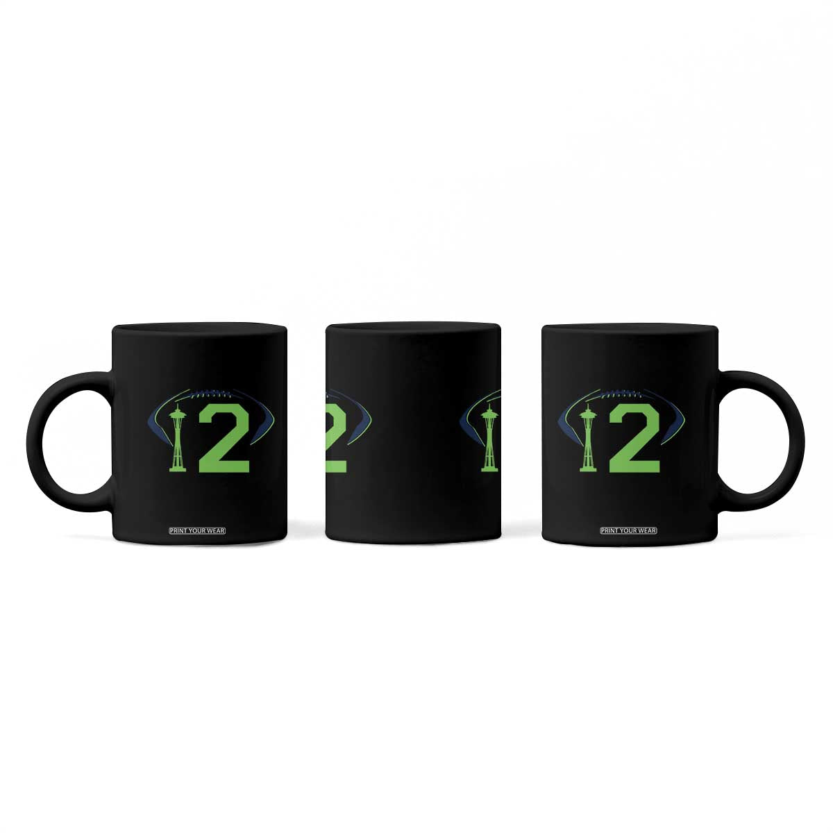 Space Needle Emerald City Number 12 Coffee Mug Sports Fan Pride