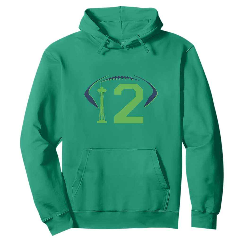 Space Needle Emerald City Number 12 Hoodie Sports Fan Pride