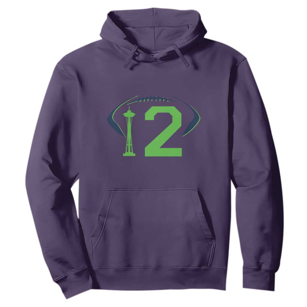 Space Needle Emerald City Number 12 Hoodie Sports Fan Pride