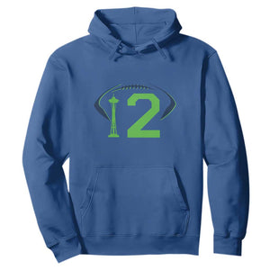 Space Needle Emerald City Number 12 Hoodie Sports Fan Pride