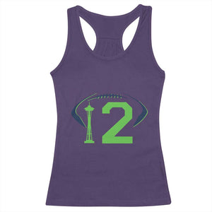 Space Needle Emerald City Number 12 Racerback Tank Top Sports Fan Pride