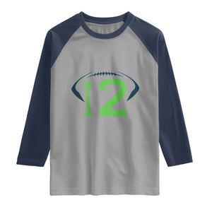 Space Needle Emerald City Number 12 Raglan Shirt Sports Fan Pride