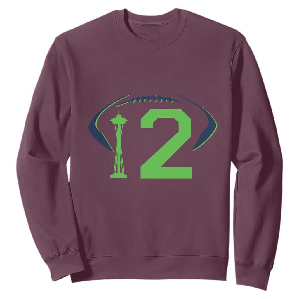 Space Needle Emerald City Number 12 Sweatshirt Sports Fan Pride