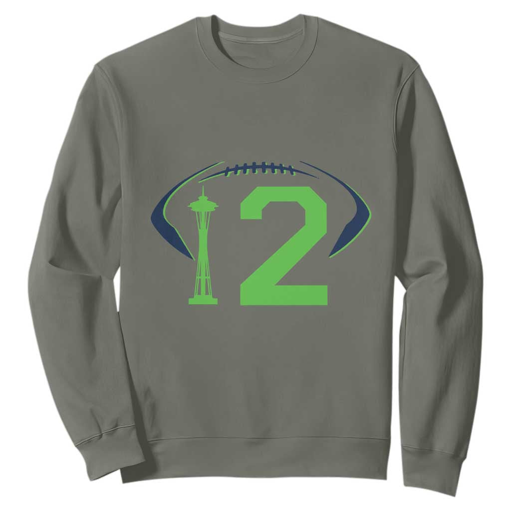 Space Needle Emerald City Number 12 Sweatshirt Sports Fan Pride