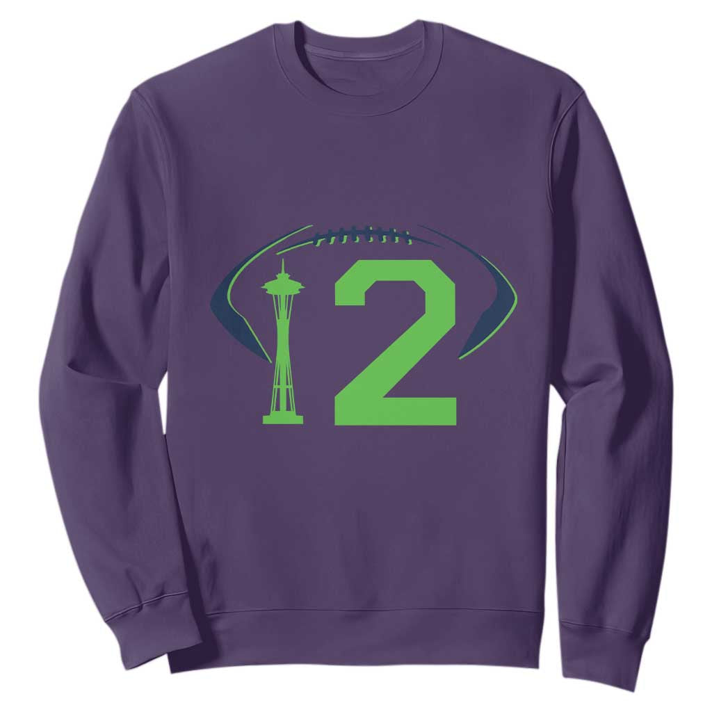 Space Needle Emerald City Number 12 Sweatshirt Sports Fan Pride