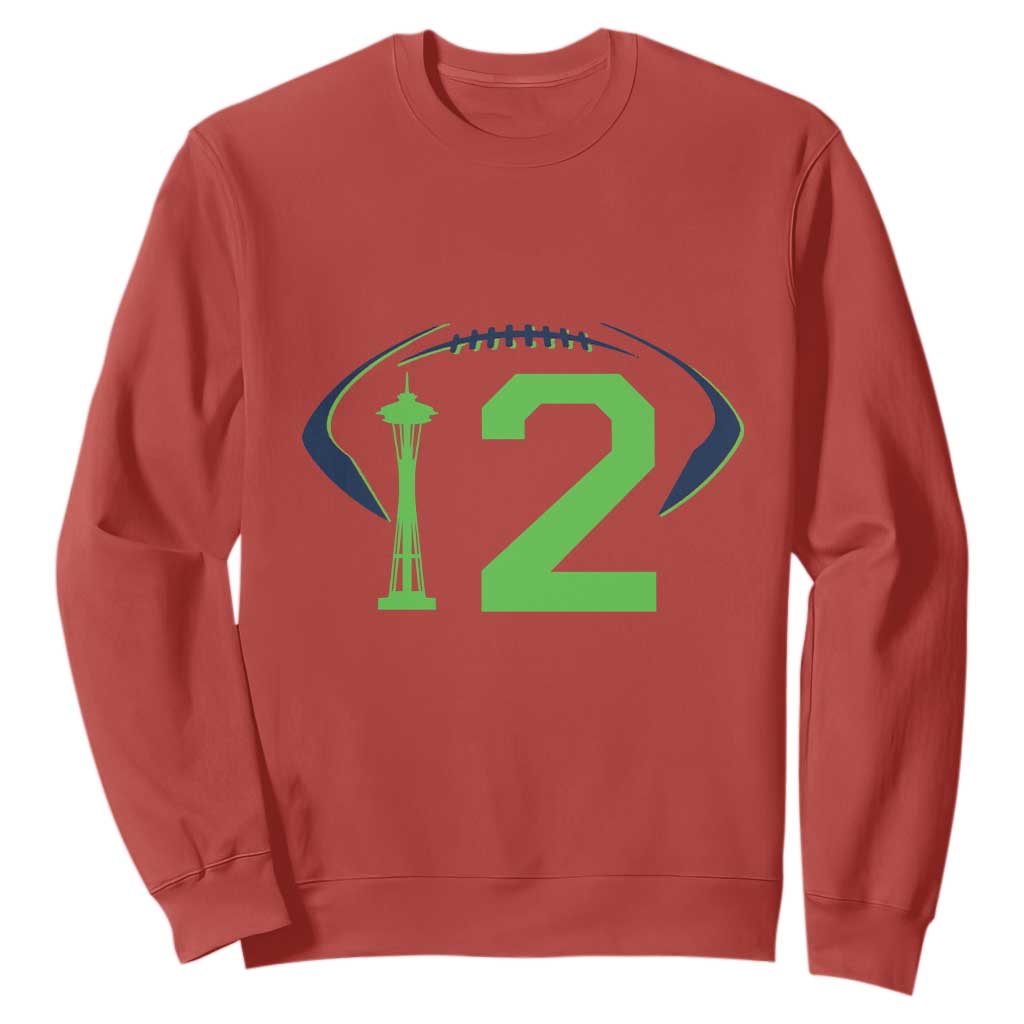 Space Needle Emerald City Number 12 Sweatshirt Sports Fan Pride