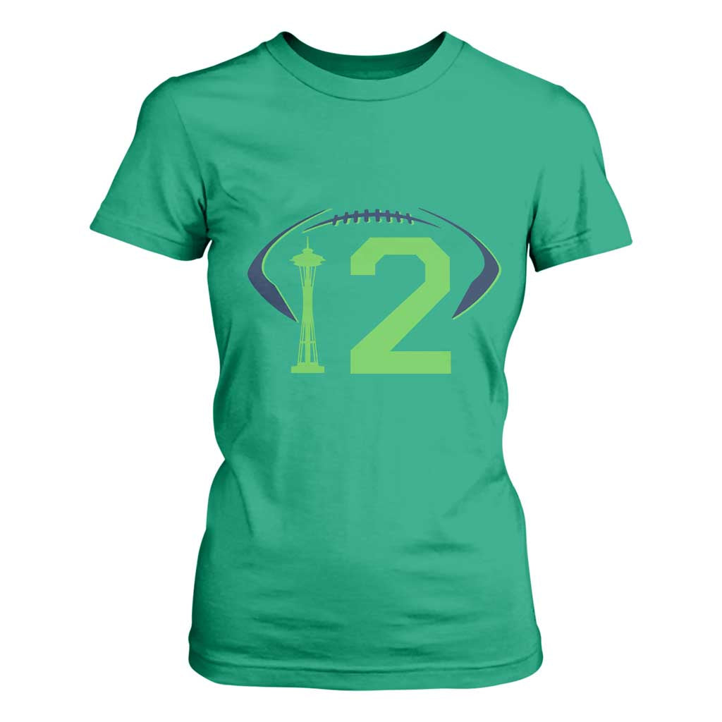 Space Needle Emerald City Number 12 T Shirt For Women Sports Fan Pride