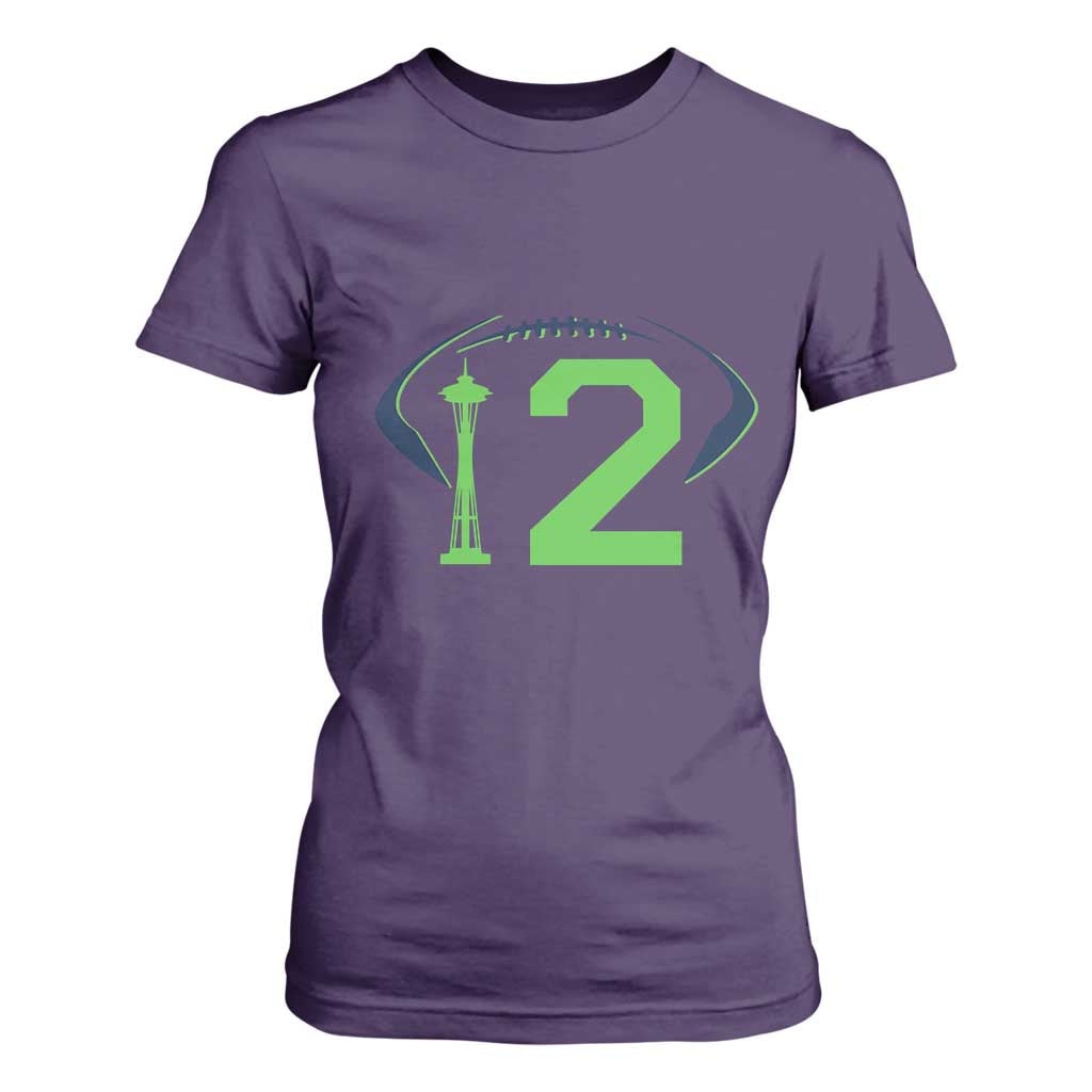 Space Needle Emerald City Number 12 T Shirt For Women Sports Fan Pride