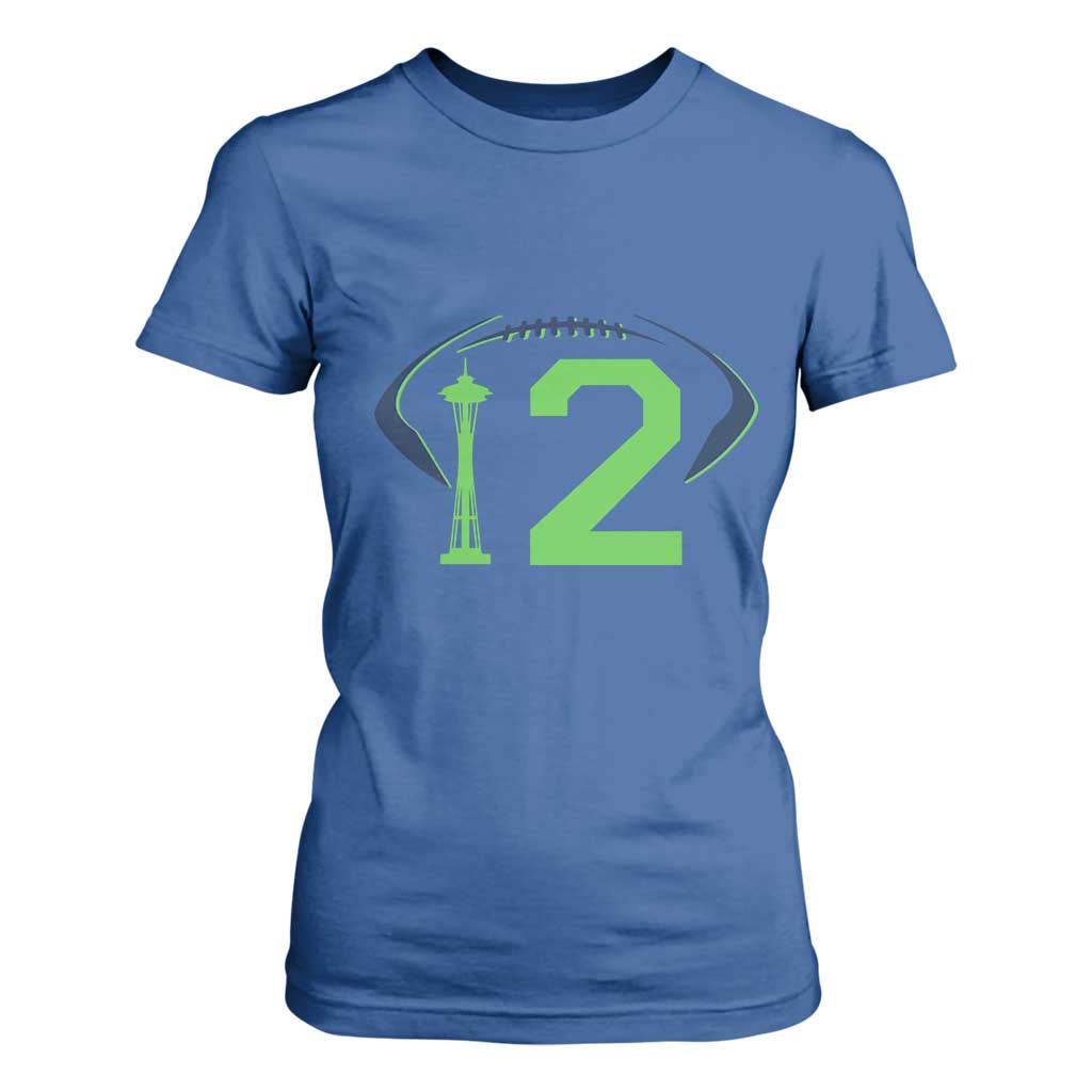 Space Needle Emerald City Number 12 T Shirt For Women Sports Fan Pride