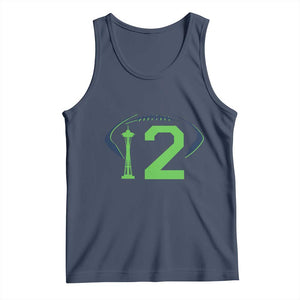Space Needle Emerald City Number 12 Tank Top Sports Fan Pride