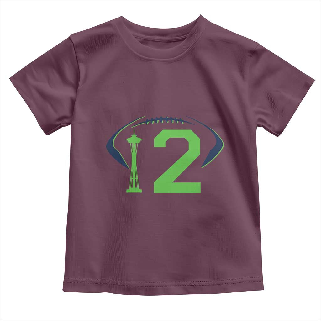 Space Needle Emerald City Number 12 Toddler T Shirt Sports Fan Pride
