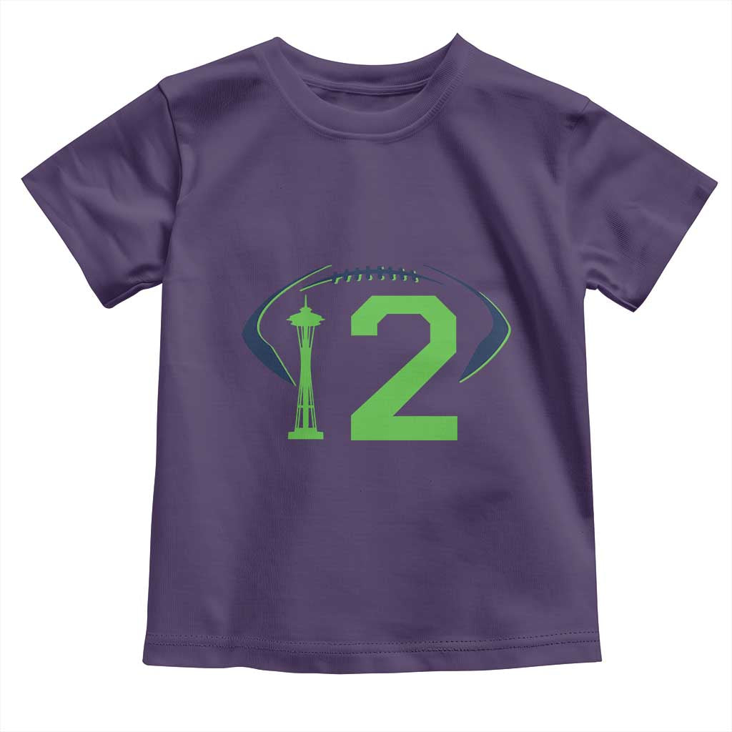 Space Needle Emerald City Number 12 Toddler T Shirt Sports Fan Pride