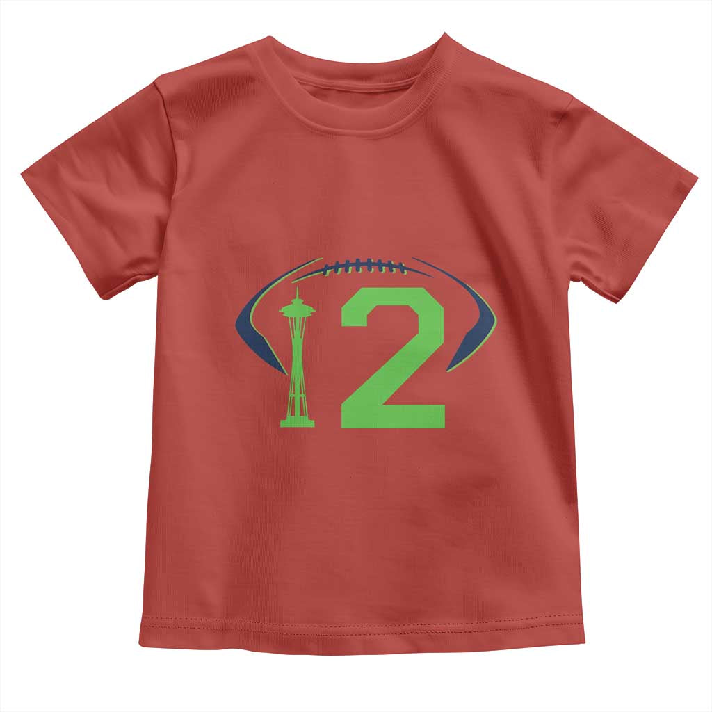 Space Needle Emerald City Number 12 Toddler T Shirt Sports Fan Pride