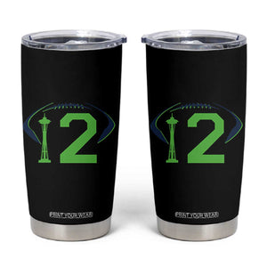 Space Needle Emerald City Number 12 Tumbler Cup Sports Fan Pride
