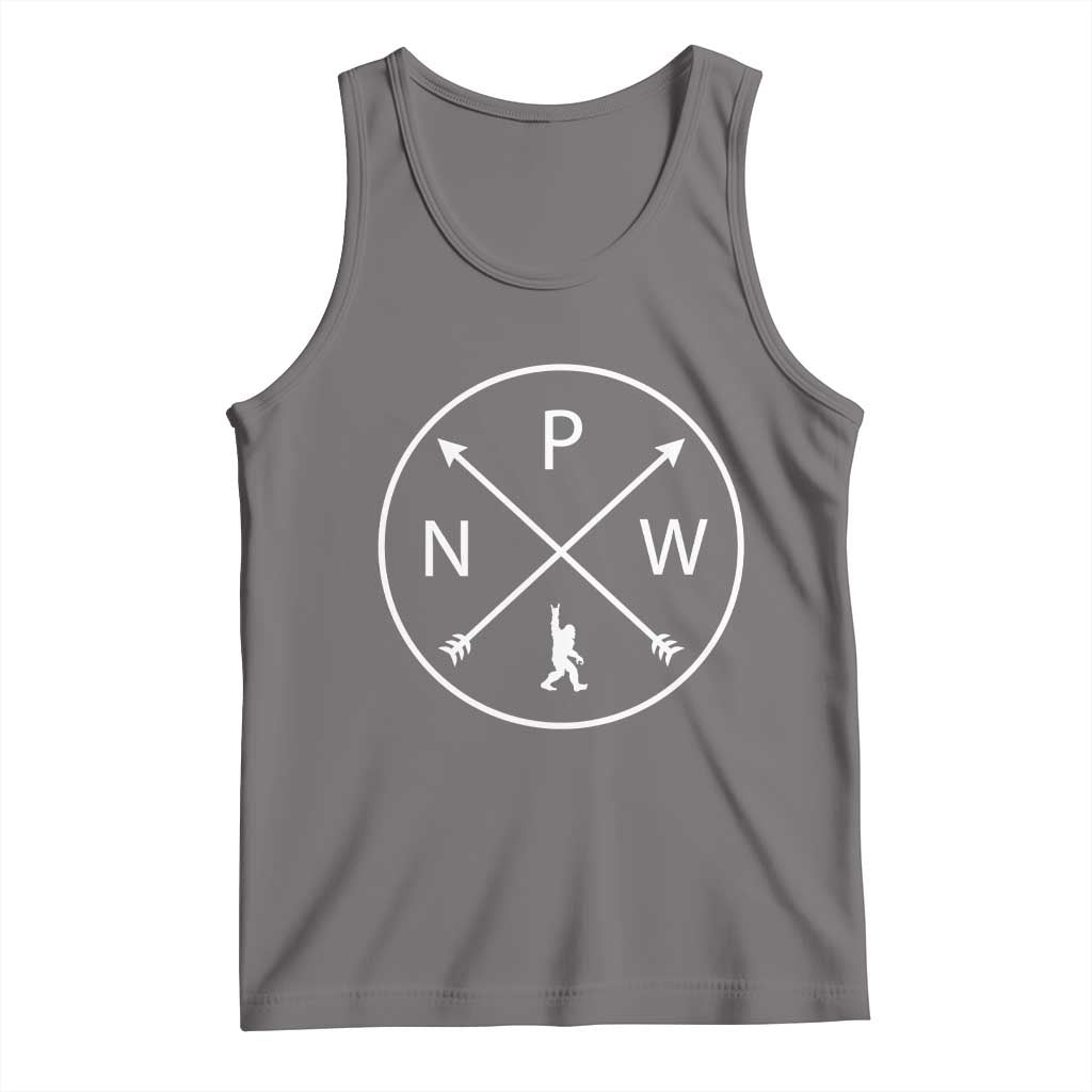 PNW Bigfoot Crossed Arrows Pacific Northwest Pride Tank Top