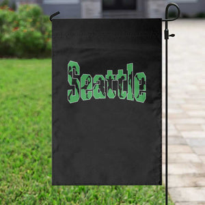 Seattle Sports Player Silhouette Garden Flag Gift For Football Lovers