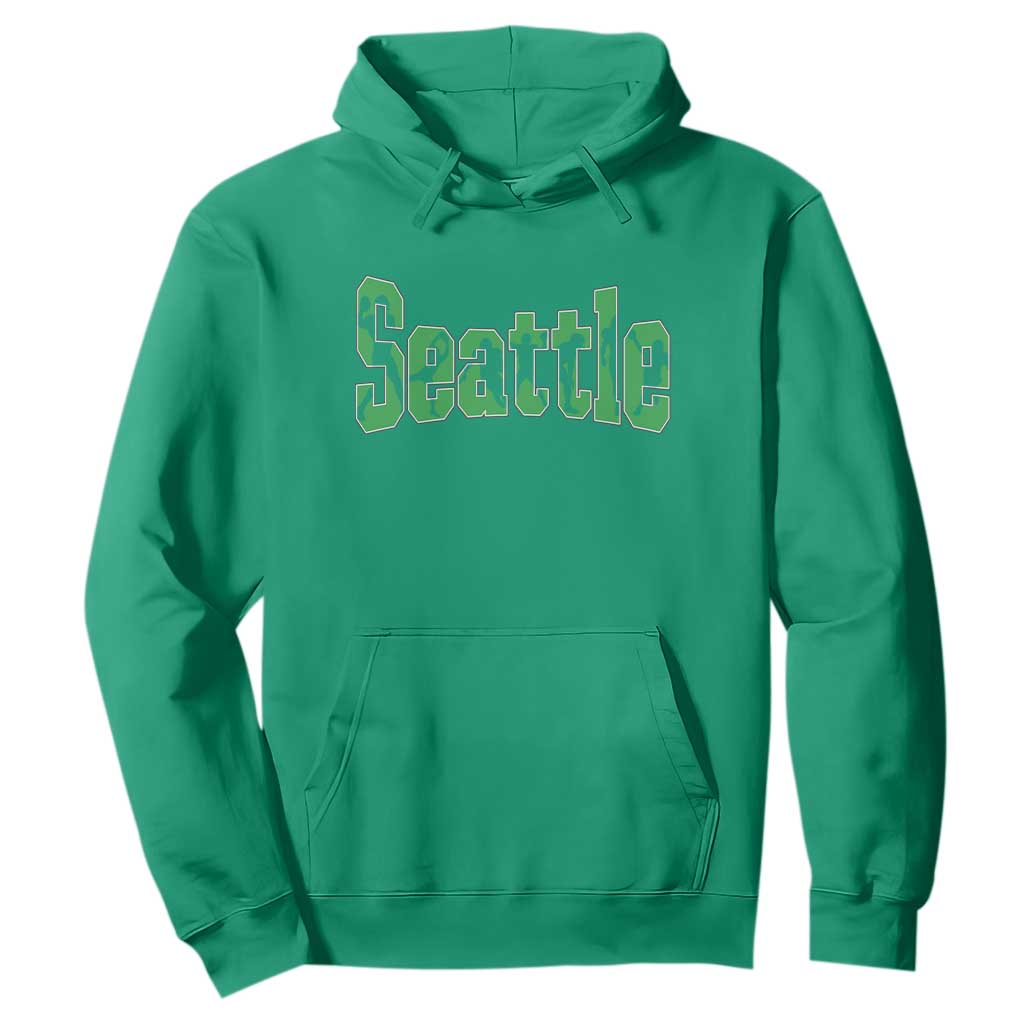 Seattle Sports Player Silhouette Hoodie Gift For Football Lovers